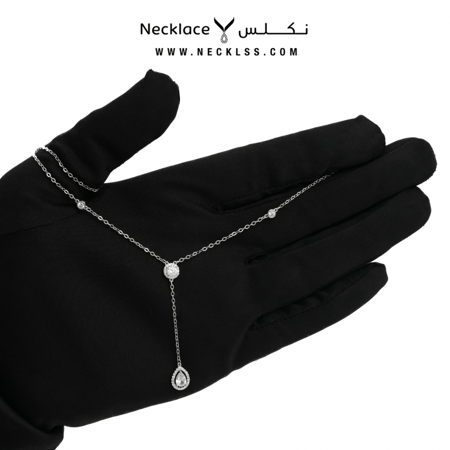 قلادة فضة عيار 925 السعودية