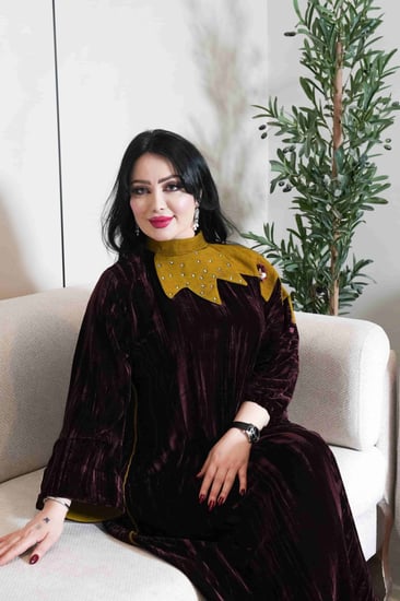 جلابيات مخمل شتوي من متجر اصول التصاميم