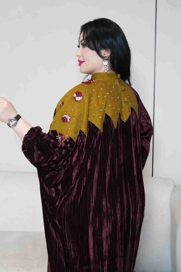 جلابيات مخمل شتوي من متجر اصول التصاميم