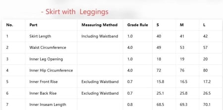 بنطلون ليقنز Leggings مع تنورة