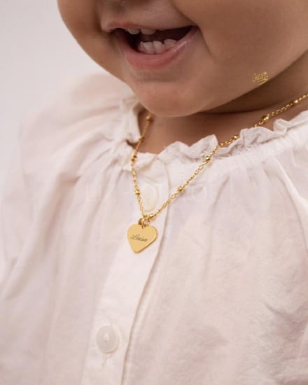 سلسال اطفال بالاسم مع اللؤلؤ الفاخر