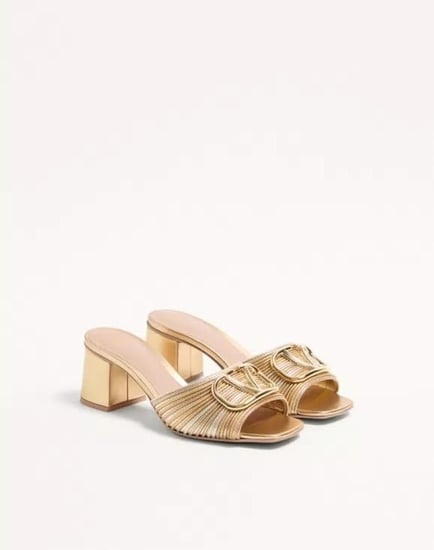 صندل VLogo Signature Metallic Slide من فالنتينو غارافاني