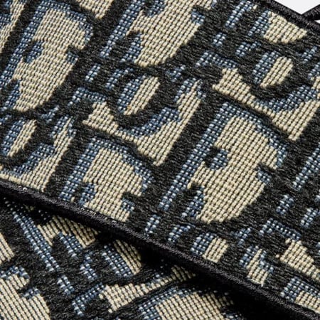 شبشب رجالي بيج وأسود ديور أوبليك جاكار