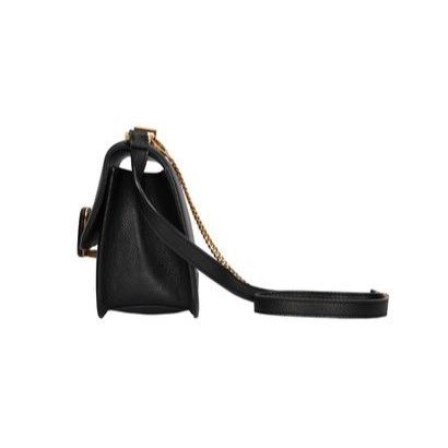 شنطة  فالنتينو غارافاني VLogo Signature بسلسلة 18 سم- أسود