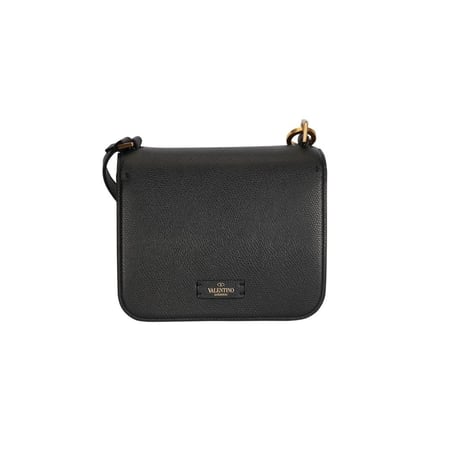 شنطة  فالنتينو غارافاني VLogo Signature بسلسلة 18 سم- أسود