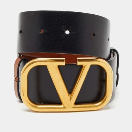 حزام Valentino أسود بني