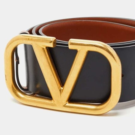 حزام Valentino أسود بني