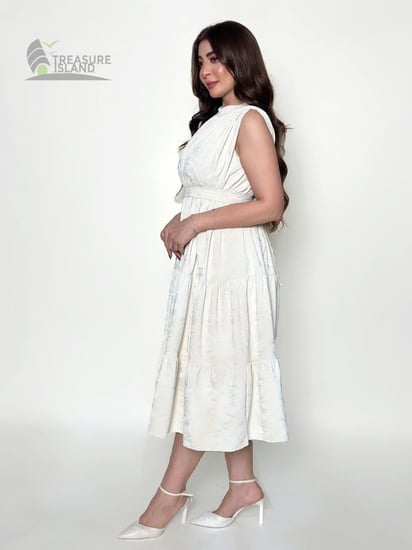 فستان ميدي شموة ناعم