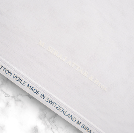 غترة العطار الأصلية صناعة سويسرية  و حواف مستوية - متجر شماغ شوب