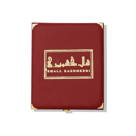 علبة شال كشميري مطرز جلد فاخر أفضل تغليف لحفظ وتقديم الشالات الرجالية