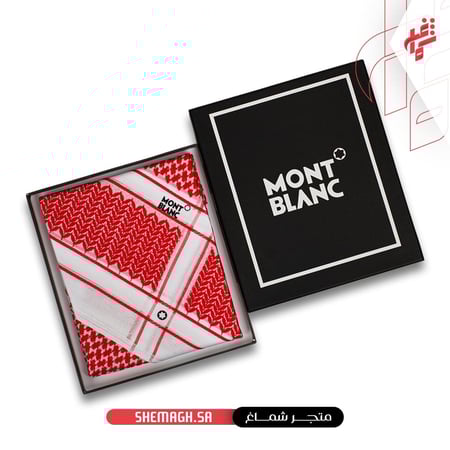 شماغ مونت بلانك احمر 2025 بأفضل جودة و افضل سعر