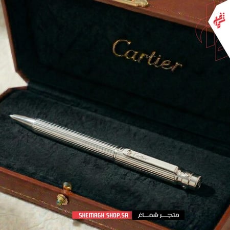 قلم كارتير فضي خاص بتصميم استثنائي يجسد الفخامة والجمال للنخبة.