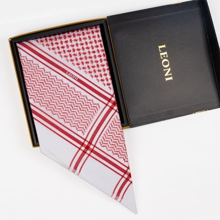 شماغ ليوني الانجليزي لون فاتح  - متجر شماغ شوب