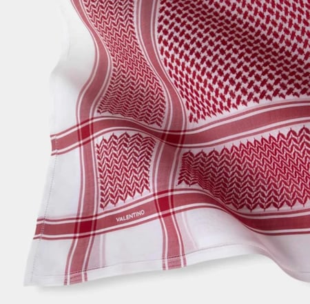 شماغ فالنتينو احمر 2024 كلاسيك - متجر شماغ شوب