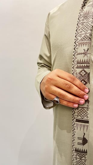 دقلة الشال السعودي (رجالي) غير مبطن