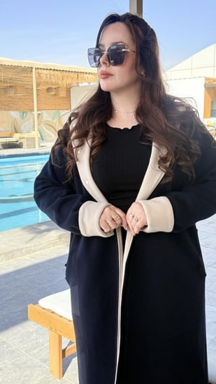 بالطو شتوي (رجالي - نسائي )جوخ وجهين مع امكانية اضافة تطريز