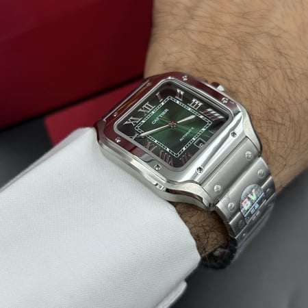 ساعة كارتير سانتوس أخضر سوبر كلون