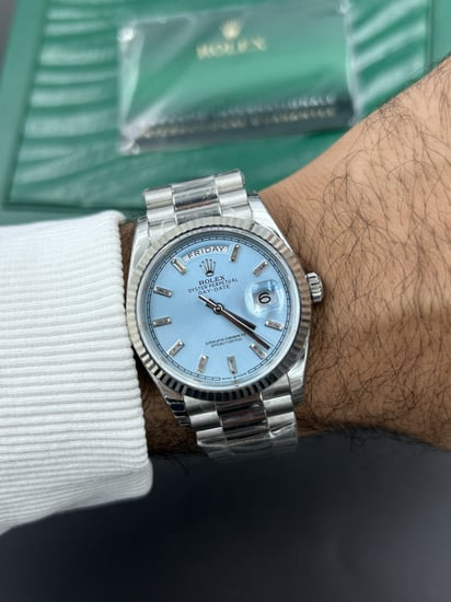 ساعة رولكس داي ديت السماوي كوبي سويس