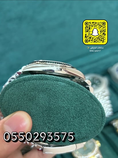 ساعة رولكس ديت جست ابيض كوبي سويس