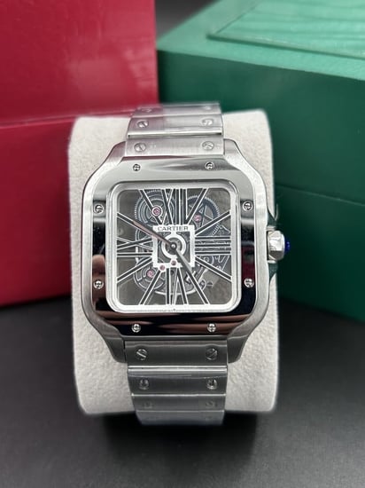 ساعة كارتير سانتوس سكيلتون هاي كوالتي