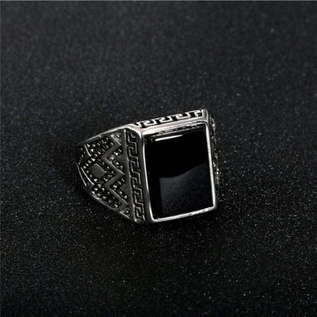 خاتم مطلي فضة بنقش فيرزاتشي