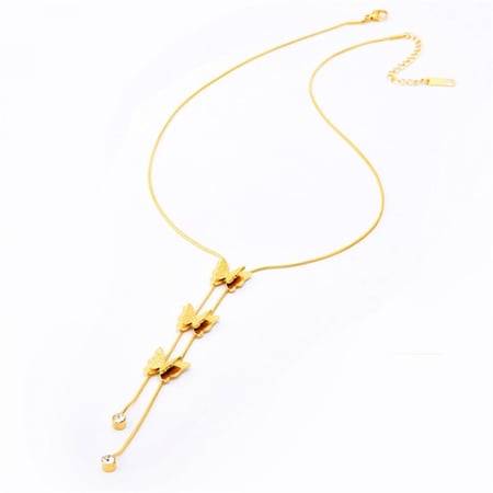 سلسال فراشات طقم مجوهرات فراشة