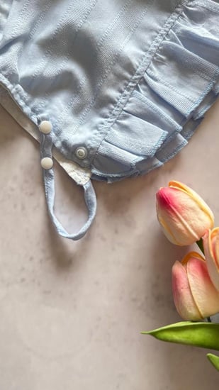 رومبر فستان صيفي حديثي الولادة قطعتين