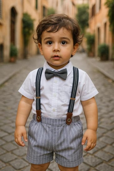 طقم صيفي  رسمي بحمالات