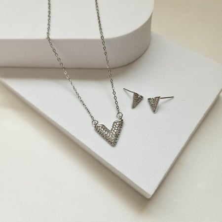 طقم لينة (لون فضي)