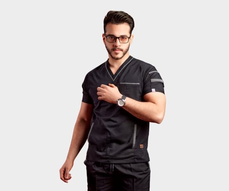 سكراب وايت ڤي-اسود