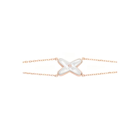 سوار Liens Double Mini – عرق اللؤلؤ