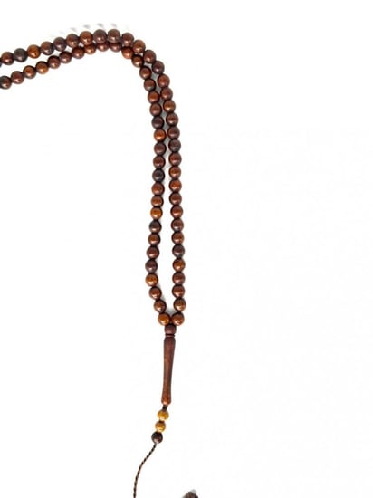 سبحه - كوك 99 بني غامق