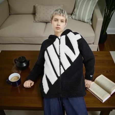 جاكيت نايك NIKE W NSW LOGO SHERPA JACKET