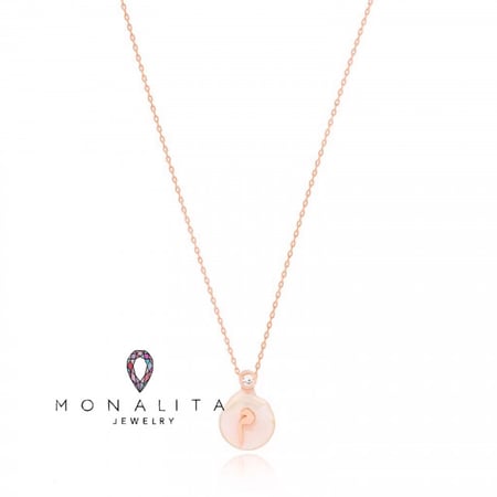 سلاسل الأحرف العربية الأنيقة , اللون روز جولد (LA1) .