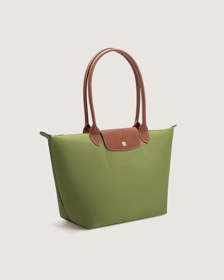 ‎ شنطة نسائية بمقاس كبير بلون أخضر و بني