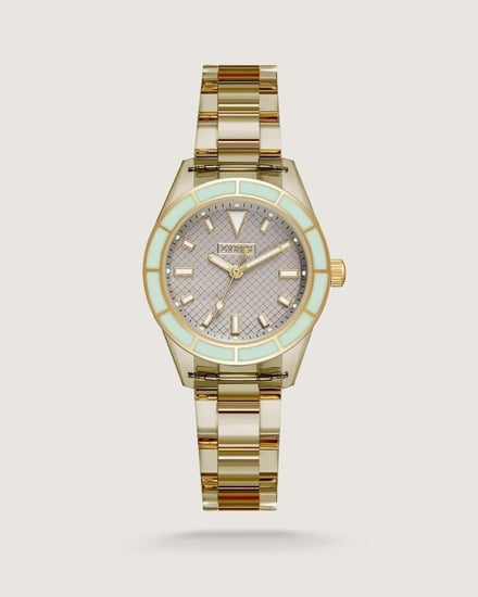 ساعة ذكرى نسائية لطلة مختلفة بسير رمادي شفاف