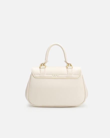 شنطة أنًاقة النسائية من الجلد بلون أبيض