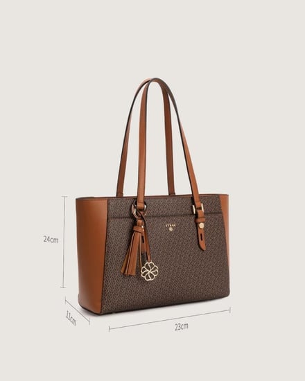 شنطة نسائية بحجم كبير بلون بني