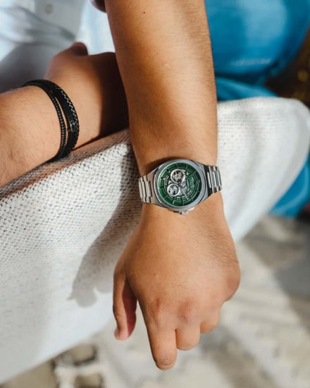 ساعة اتوماتيك رجالية ستيل بلون فضي