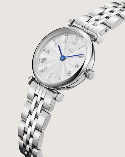 ساعة ريادة النسائية ستيل بلون فضي