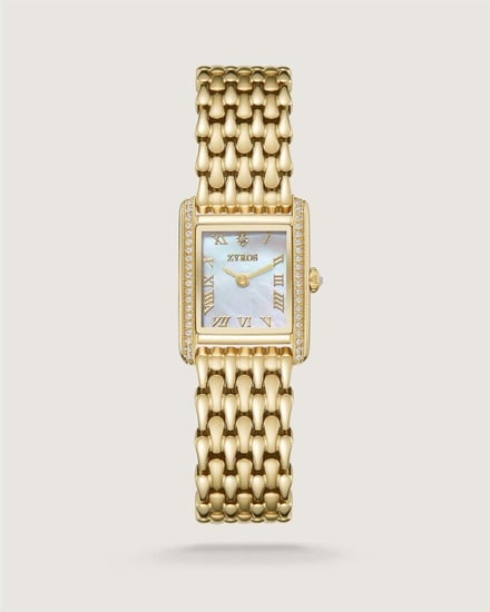 ساعة نبض النسائية كلاسيك باللون الذهبي