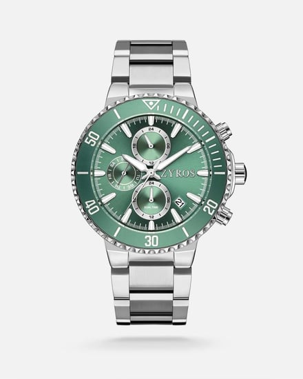 ساعة رجالية ستيل بلون فضي