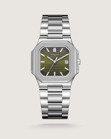 ساعة رمز الرجالية ستيل بلون فضي