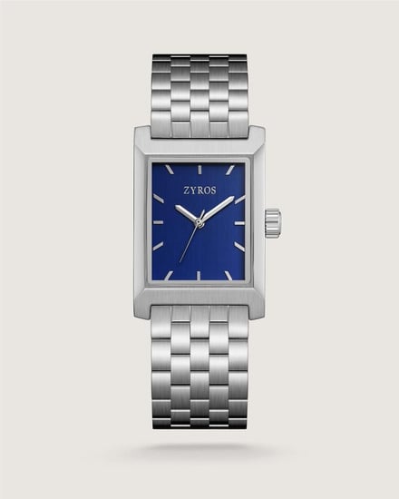 ساعة ثقة الرجالية ستيل بلون فضي