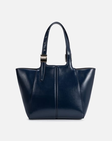 شنطة نسائية كلاسيك بلون أزرق