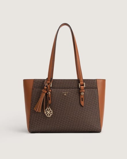 شنطة نسائية بحجم كبير بلون بني