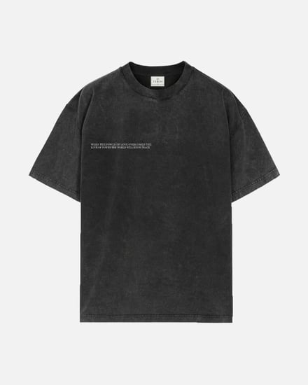 تي شيرت رجالي من القطن باللون الرمادي