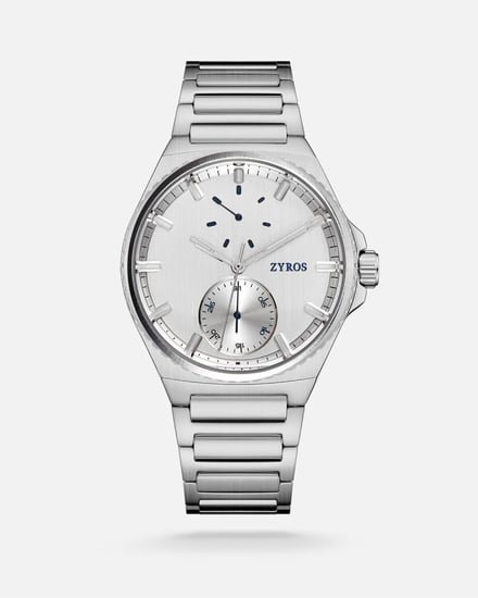 ساعة غموض الرجالية ستيل بلون فضي