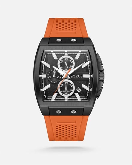 ساعة فَيض الرجالية من الربل بلون أورنج