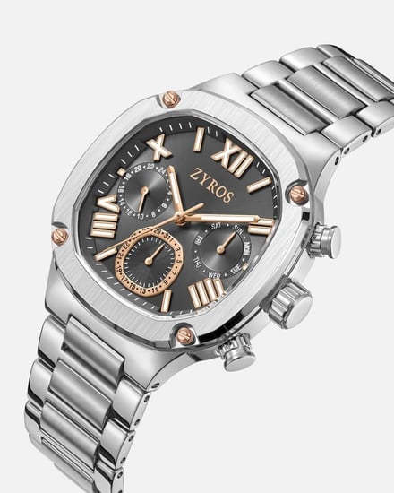 ساعة رجالية ستيل كلاسيك بلون فضي